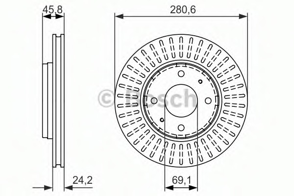 Disc frana 0 986 479 872 BOSCH - Disc frana Disc frana 0 986 479 872 BOSCH - Disc frana