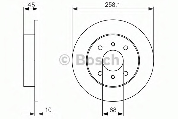 Disc frana 0 986 479 880 BOSCH - Frana disc Disc frana 0 986 479 880 BOSCH - Frana disc