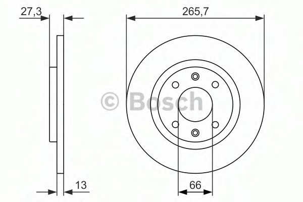 Disc frana 0 986 479 909 BOSCH - Frana disc