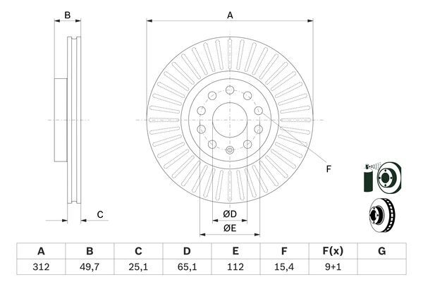 Disc frana 0 986 479 932 BOSCH - Disc frana Disc frana 0 986 479 932 BOSCH - Disc frana