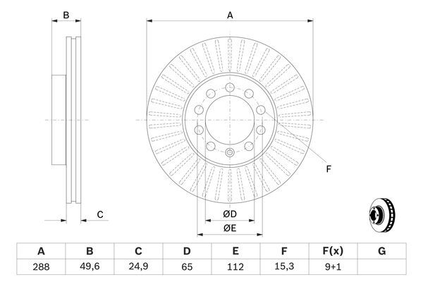 Disc frana 0 986 479 939 BOSCH - Disc frana Disc frana 0 986 479 939 BOSCH - Disc frana