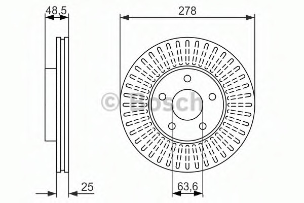 Disc frana 0 986 479 957 BOSCH - Frana disc Disc frana 0 986 479 957 BOSCH - Frana disc