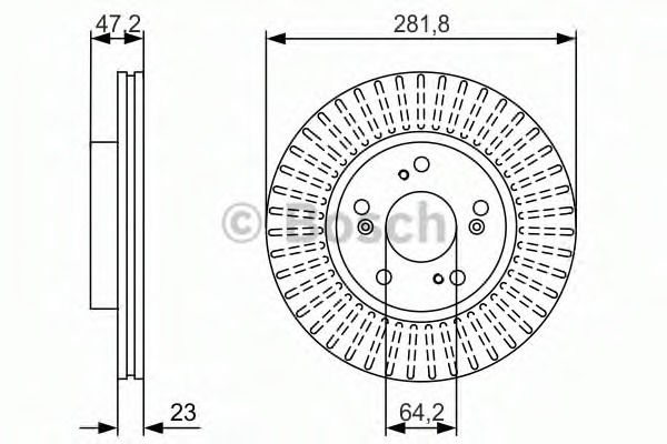 Disc frana 0 986 479 981 BOSCH - Disc frana