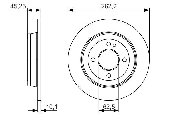 Disc frana 0 986 479 A44 BOSCH - Disc frana