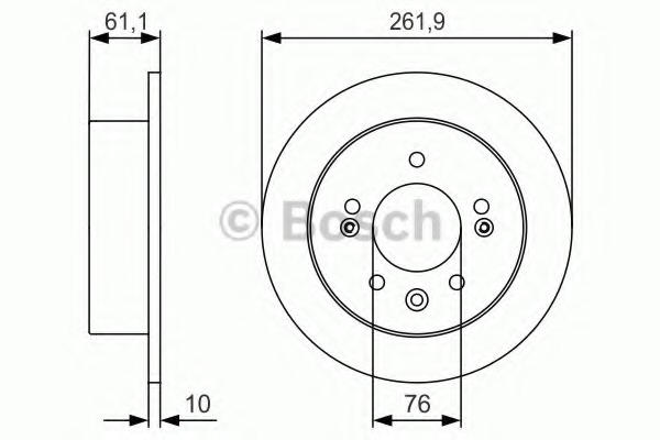Disc frana 0 986 479 R09 BOSCH - Disc frana