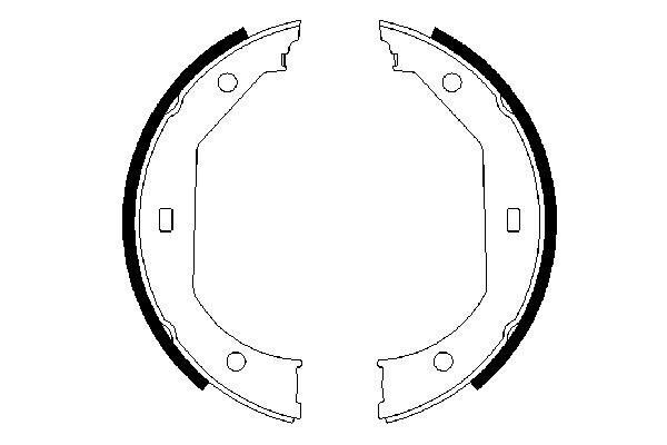 Set saboti frana, frana de mana 0 986 487 607 BOSCH - Frana tambur Set saboti frana, frana de mana 0 986 487 607 BOSCH - Frana tambur