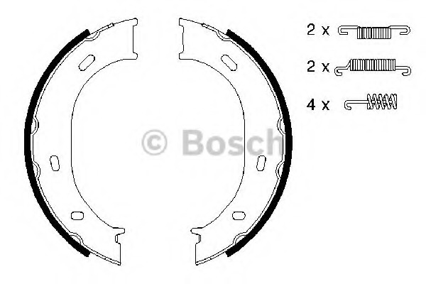 Set saboti frana, frana de mana 0 986 487 610 BOSCH - Frana de mana