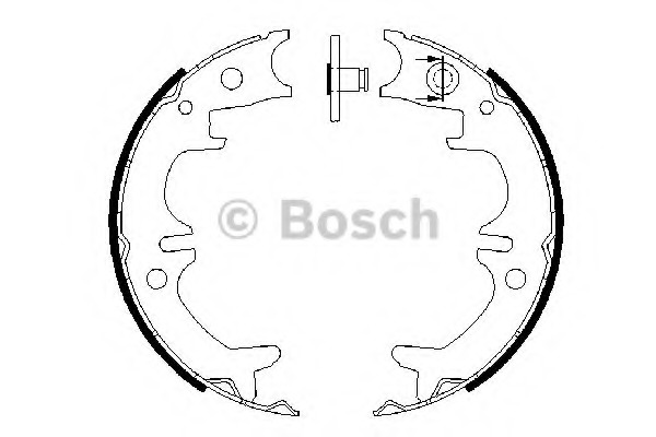 Set saboti frana, frana de mana 0 986 487 680 BOSCH - Frana tambur Set saboti frana, frana de mana 0 986 487 680 BOSCH - Frana tambur