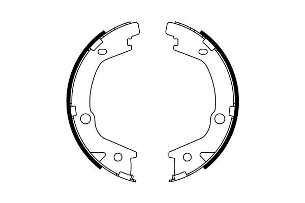 Set saboti frana 0 986 487 770 BOSCH - Frana de mana