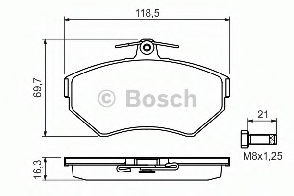set placute frana,frana disc 0 986 494 010 BOSCH - Set placute frana set placute frana,frana disc 0 986 494 010 BOSCH - Set placute frana
