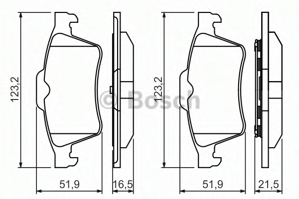 set placute frana,frana disc 0 986 494 032 BOSCH - Frana disc set placute frana,frana disc 0 986 494 032 BOSCH - Frana disc