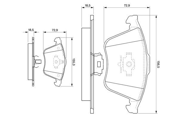 set placute frana,frana disc 0 986 494 077 BOSCH - Frana disc set placute frana,frana disc 0 986 494 077 BOSCH - Frana disc