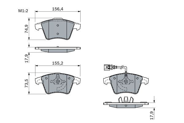 set placute frana,frana disc 0 986 494 107 BOSCH - Frana disc set placute frana,frana disc 0 986 494 107 BOSCH - Frana disc