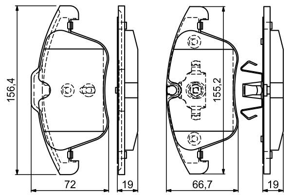 set placute frana,frana disc 0 986 494 169 BOSCH - Frana disc set placute frana,frana disc 0 986 494 169 BOSCH - Frana disc