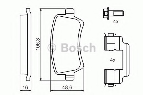 set placute frana,frana disc 0 986 494 213 BOSCH - Frana disc set placute frana,frana disc 0 986 494 213 BOSCH - Frana disc