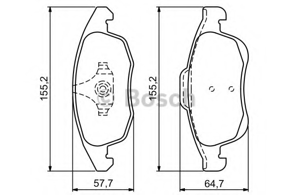 set placute frana,frana disc 0 986 494 235 BOSCH - Frana disc set placute frana,frana disc 0 986 494 235 BOSCH - Frana disc