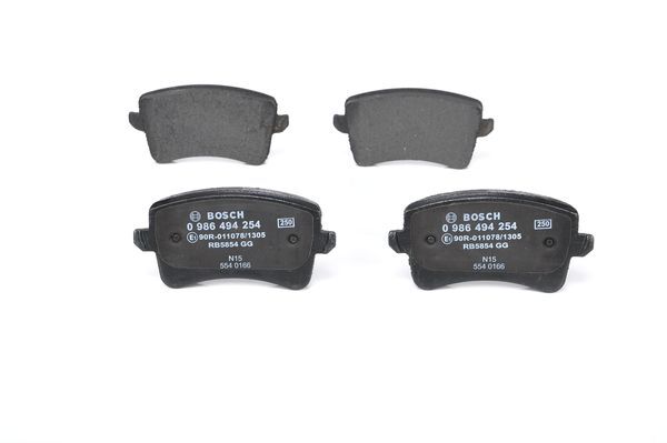 set placute frana,frana disc 0 986 494 254 BOSCH - Frana disc
