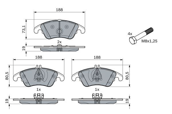 set placute frana,frana disc 0 986 494 263 BOSCH set placute frana,frana disc 0 986 494 263 BOSCH