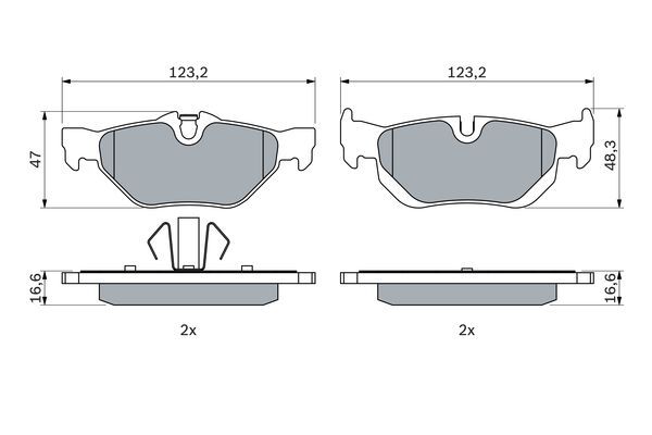 set placute frana,frana disc 0 986 494 272 BOSCH - Frana disc set placute frana,frana disc 0 986 494 272 BOSCH - Frana disc