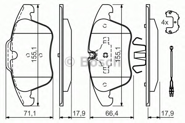 set placute frana,frana disc 0 986 494 371 BOSCH - Frana disc set placute frana,frana disc 0 986 494 371 BOSCH - Frana disc