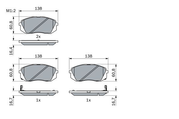 set placute frana,frana disc 0 986 494 422 BOSCH - Frana disc set placute frana,frana disc 0 986 494 422 BOSCH - Frana disc