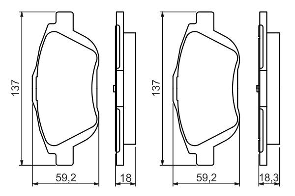 set placute frana,frana disc 0 986 494 438 BOSCH - Frana disc set placute frana,frana disc 0 986 494 438 BOSCH - Frana disc