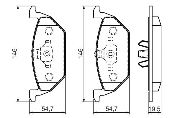 set placute frana,frana disc 0 986 494 505 BOSCH - Frana disc set placute frana,frana disc 0 986 494 505 BOSCH - Frana disc