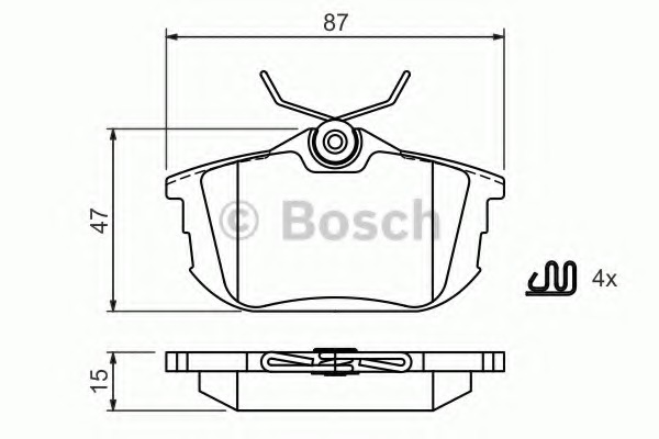 set placute frana,frana disc 0 986 494 506 BOSCH - Set placute frana set placute frana,frana disc 0 986 494 506 BOSCH - Set placute frana
