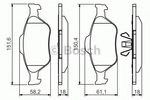 set placute frana,frana disc 0 986 494 512 BOSCH - Set placute frana set placute frana,frana disc 0 986 494 512 BOSCH - Set placute frana