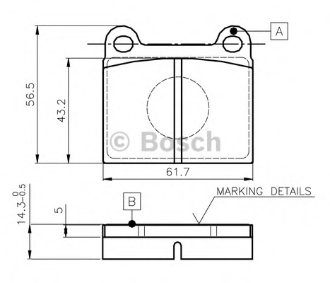 set placute frana,frana disc 0 986 TB2 000 BOSCH - Frana disc set placute frana,frana disc 0 986 TB2 000 BOSCH - Frana disc