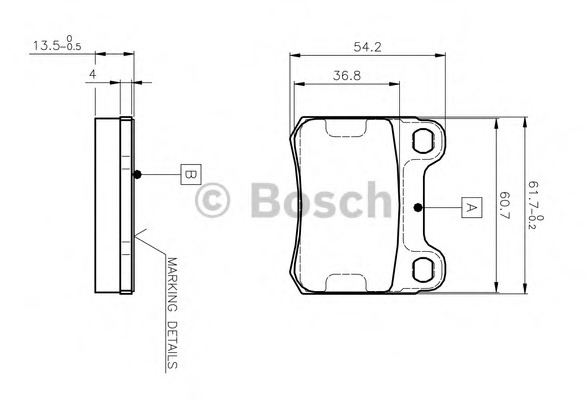 set placute frana,frana disc 0 986 TB2 007 BOSCH - Set placute frana set placute frana,frana disc 0 986 TB2 007 BOSCH - Set placute frana