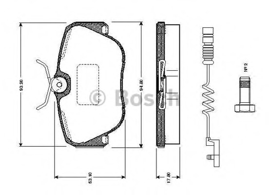 set placute frana,frana disc 0 986 TB2 015 BOSCH - Frana disc set placute frana,frana disc 0 986 TB2 015 BOSCH - Frana disc