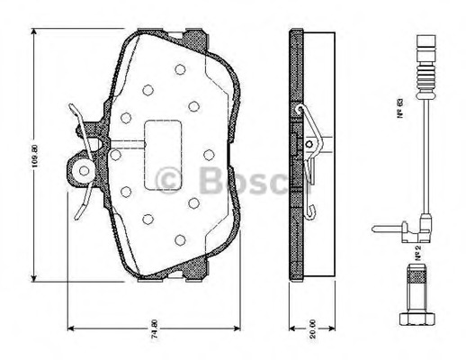 set placute frana,frana disc 0 986 TB2 024 BOSCH - Set placute frana set placute frana,frana disc 0 986 TB2 024 BOSCH - Set placute frana