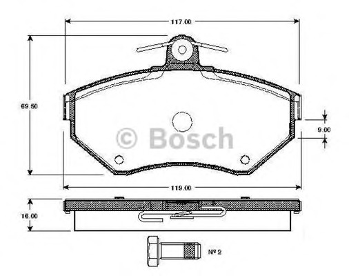 set placute frana,frana disc 0 986 TB2 039 BOSCH - Set placute frana set placute frana,frana disc 0 986 TB2 039 BOSCH - Set placute frana