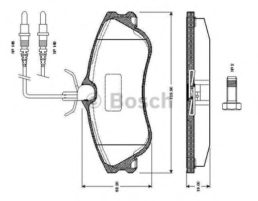 set placute frana,frana disc 0 986 TB2 042 BOSCH - Frana disc set placute frana,frana disc 0 986 TB2 042 BOSCH - Frana disc