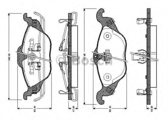 set placute frana,frana disc 0 986 TB2 044 BOSCH - Frana disc set placute frana,frana disc 0 986 TB2 044 BOSCH - Frana disc