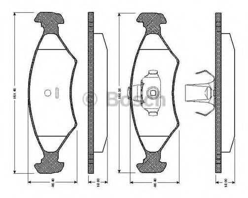 set placute frana,frana disc 0 986 TB2 066 BOSCH - Set placute frana set placute frana,frana disc 0 986 TB2 066 BOSCH - Set placute frana
