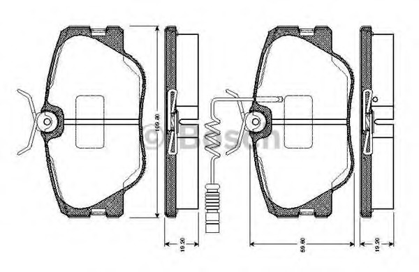set placute frana,frana disc 0 986 TB2 099 BOSCH - Frana disc set placute frana,frana disc 0 986 TB2 099 BOSCH - Frana disc
