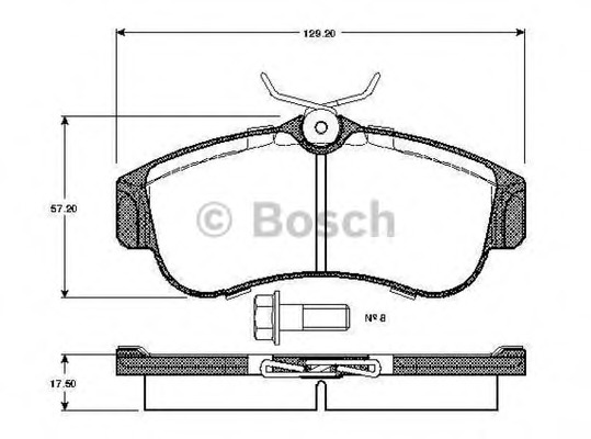set placute frana,frana disc 0 986 TB2 174 BOSCH - Frana disc set placute frana,frana disc 0 986 TB2 174 BOSCH - Frana disc