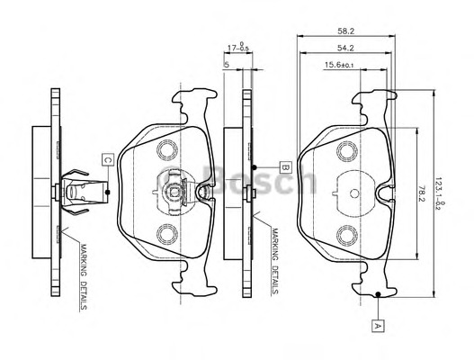 set placute frana,frana disc 0 986 TB2 204 BOSCH - Frana disc set placute frana,frana disc 0 986 TB2 204 BOSCH - Frana disc