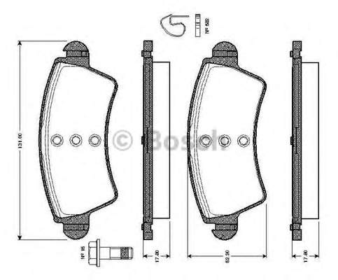 set placute frana,frana disc 0 986 TB2 359 BOSCH - Frana disc set placute frana,frana disc 0 986 TB2 359 BOSCH - Frana disc