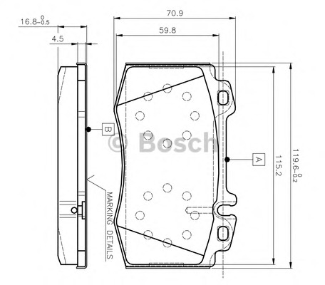 set placute frana,frana disc 0 986 TB2 377 BOSCH - Set placute frana set placute frana,frana disc 0 986 TB2 377 BOSCH - Set placute frana