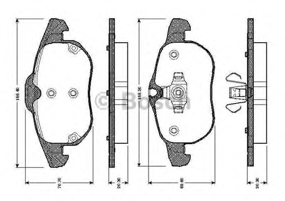 set placute frana,frana disc 0 986 TB2 421 BOSCH - Frana disc set placute frana,frana disc 0 986 TB2 421 BOSCH - Frana disc