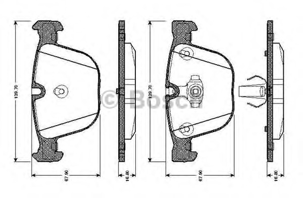 set placute frana,frana disc 0 986 TB2 422 BOSCH - Frana disc set placute frana,frana disc 0 986 TB2 422 BOSCH - Frana disc