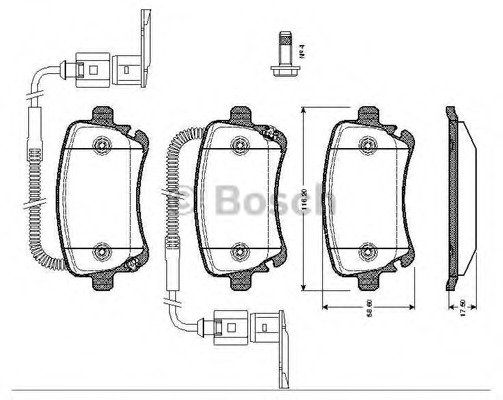 set placute frana,frana disc 0 986 TB2 425 BOSCH - Frana disc set placute frana,frana disc 0 986 TB2 425 BOSCH - Frana disc