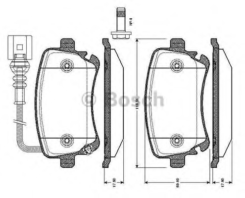 set placute frana,frana disc 0 986 TB2 426 BOSCH - Frana disc set placute frana,frana disc 0 986 TB2 426 BOSCH - Frana disc