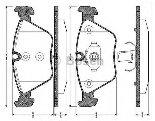 set placute frana,frana disc 0 986 TB2 435 BOSCH - Frana disc set placute frana,frana disc 0 986 TB2 435 BOSCH - Frana disc