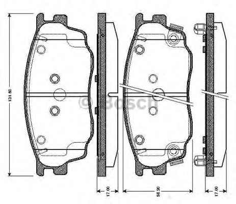 set placute frana,frana disc 0 986 TB2 822 BOSCH - Set placute frana set placute frana,frana disc 0 986 TB2 822 BOSCH - Set placute frana