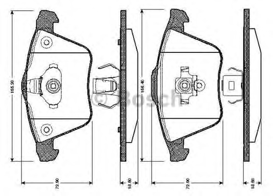 set placute frana,frana disc 0 986 TB2 850 BOSCH - Frana disc set placute frana,frana disc 0 986 TB2 850 BOSCH - Frana disc