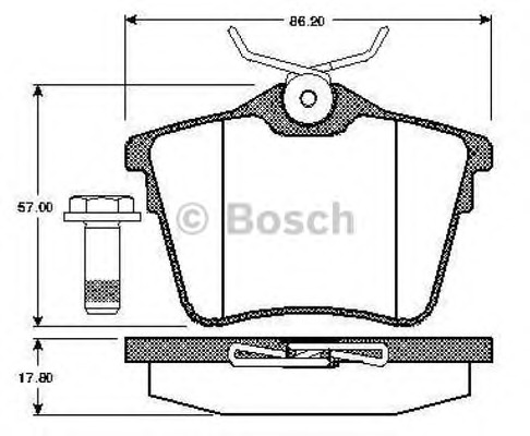 set placute frana,frana disc 0 986 TB2 881 BOSCH - Frana disc set placute frana,frana disc 0 986 TB2 881 BOSCH - Frana disc